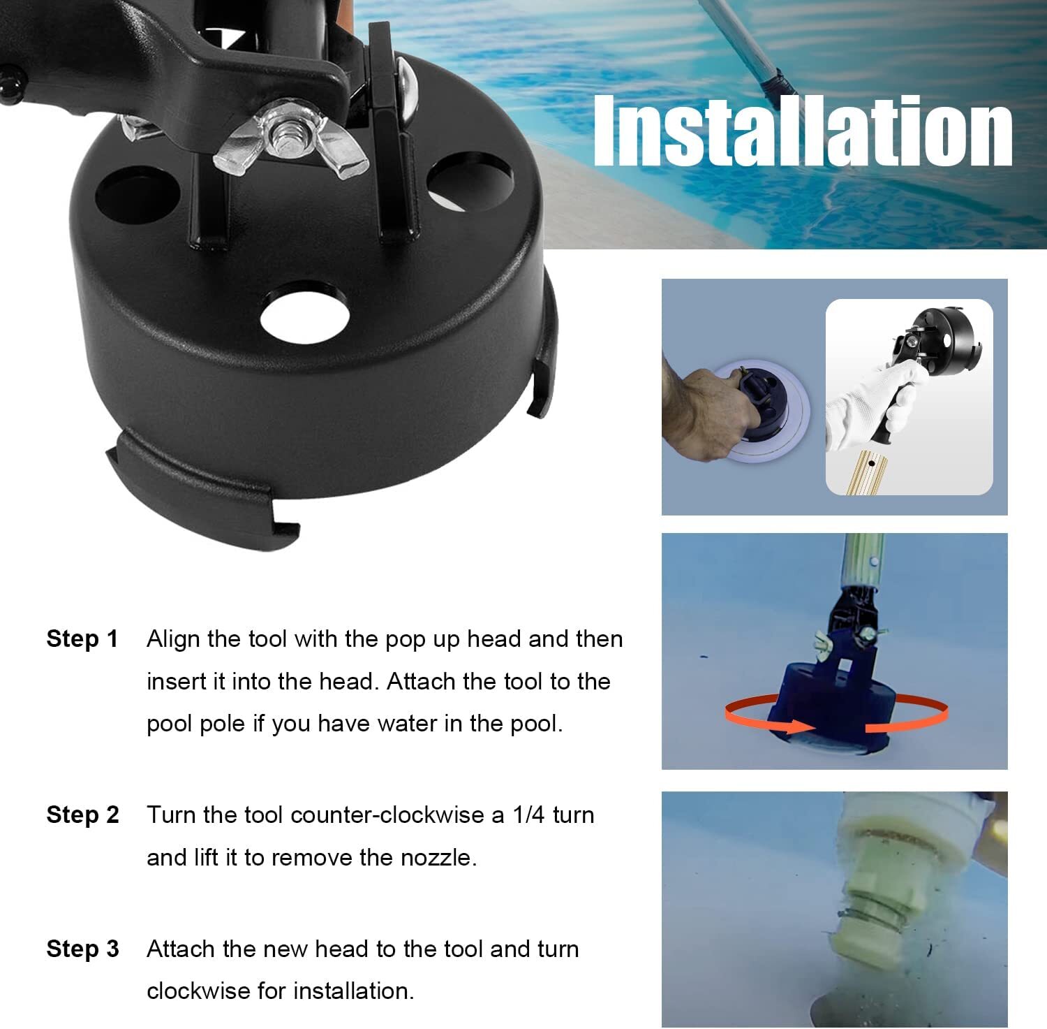 Plastic Nozzle Tool Cleaning Head Removal Tool For 004-552-5440-00 PCC 2000