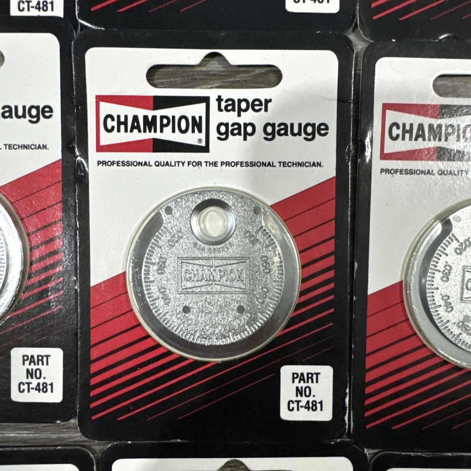 🔥🔥🔥 Champion «silver dollar» spark plug gap tool CT481 TAPER GAP GAUGE 🔥🔥