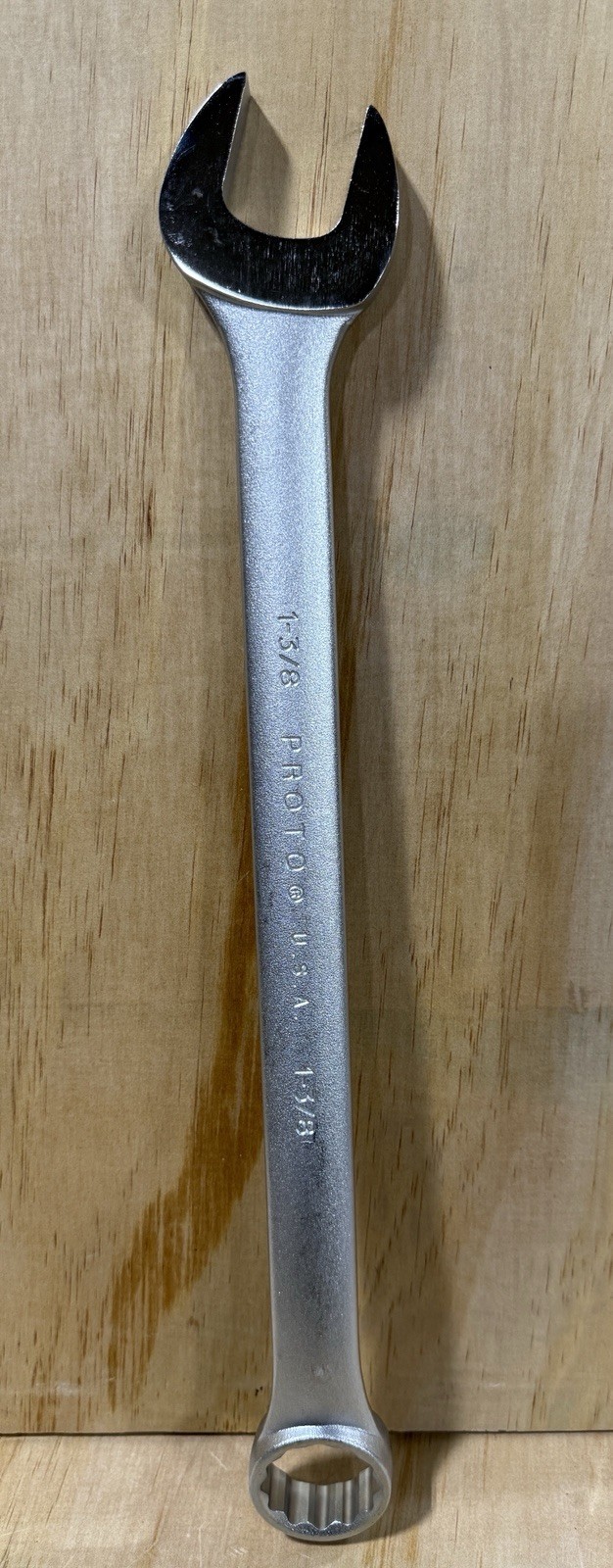Proto 1-3/8” Combination Wrench 12pt SAE J1244 Satin Chrome USA NEW