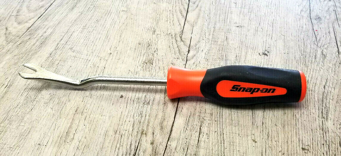 New Snap-On Trim Pad Clips Removal Tool ORANGE BLACK Soft Grip Handle ASG185B