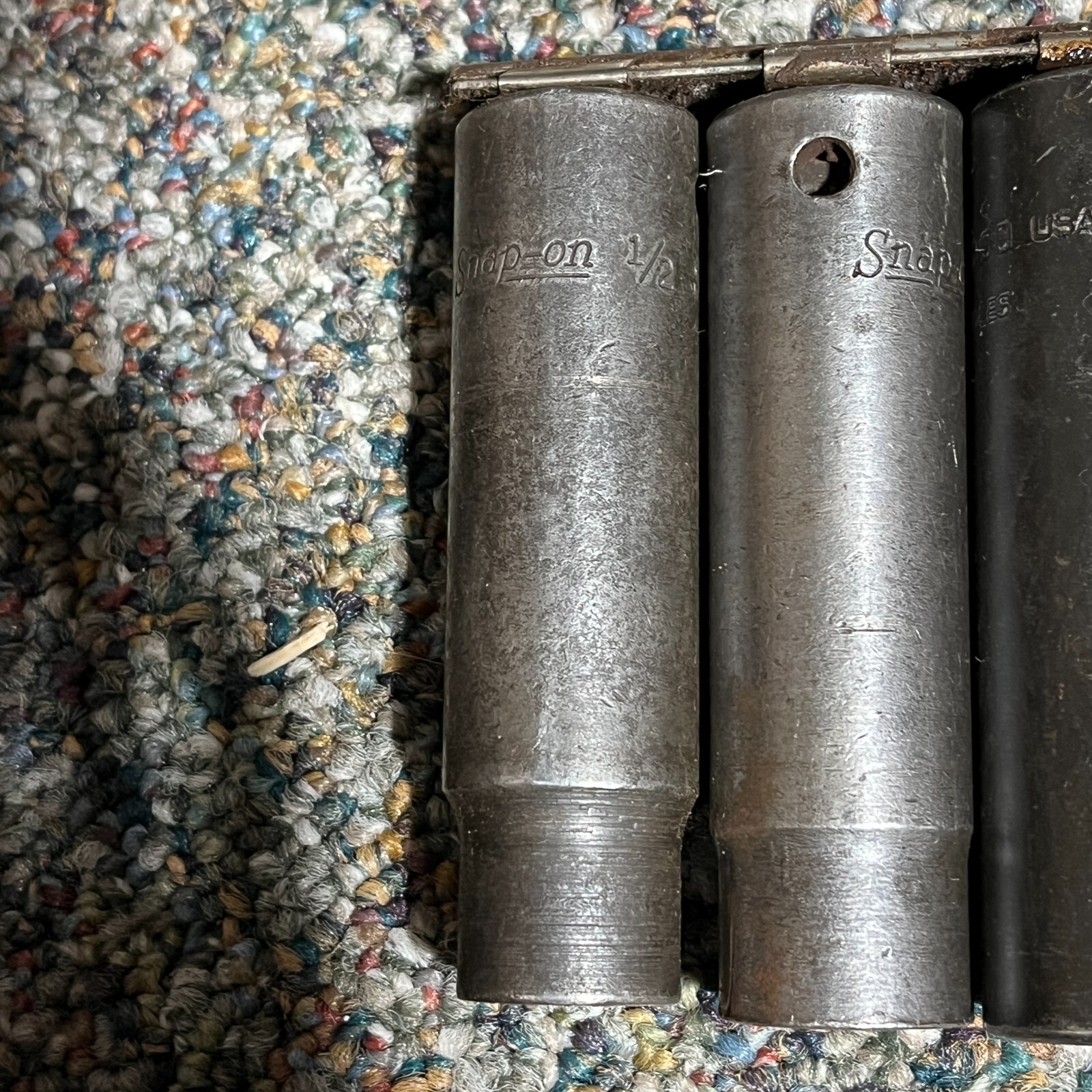 Snap On SIM160-320 1/2″ Drive 9 piece Impact Deep Socket Set 1/2″- 1″ 6 pt – a