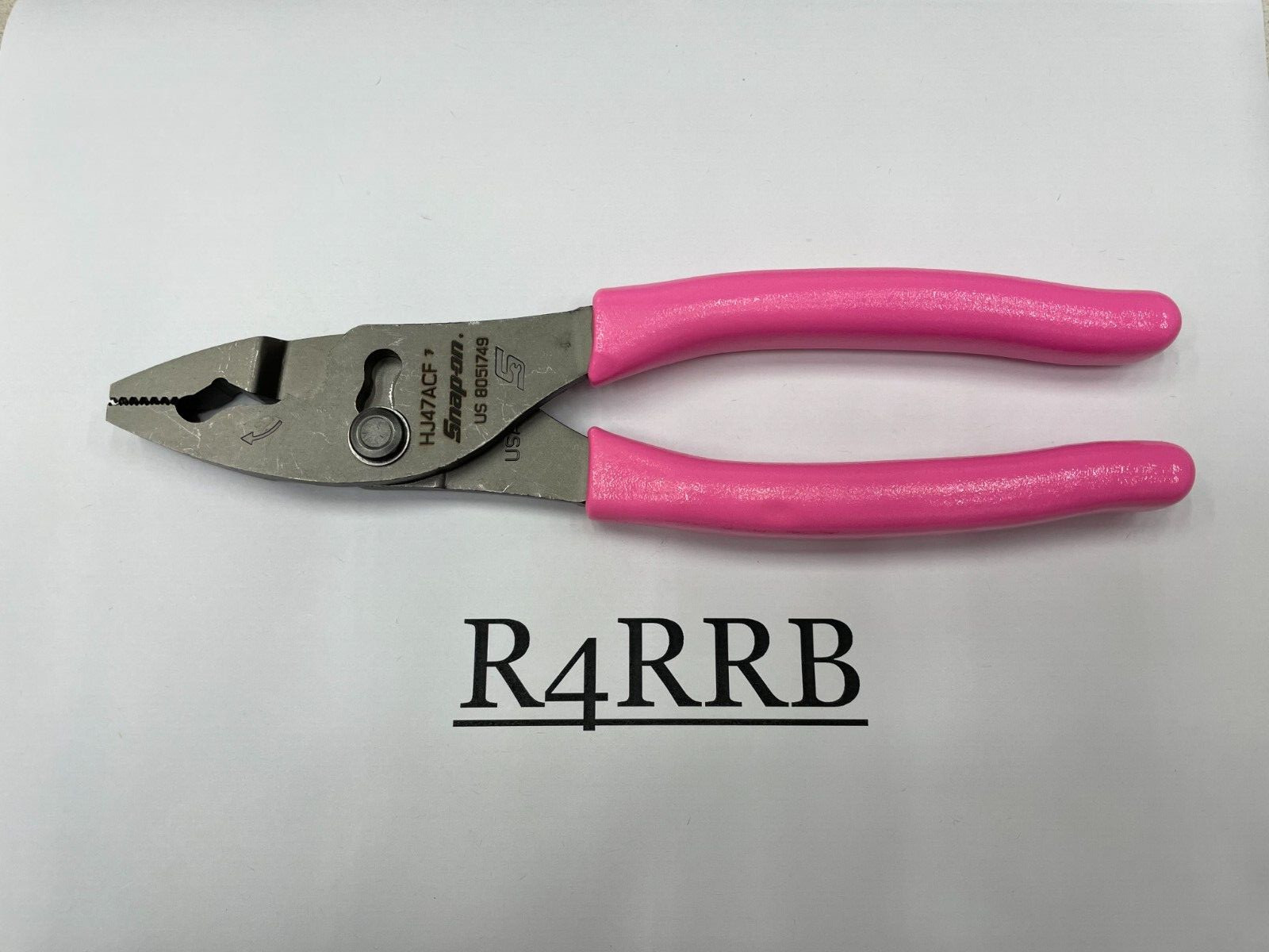 Snap-on Tools USA NEW STYLE PINK 8″ Soft Grip Flank Jaw Pliers HJ47ACFP