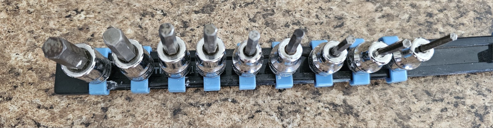 Snap-On 9 pc 3/8″ DRIVE HEX/ALLEN SOCKETS