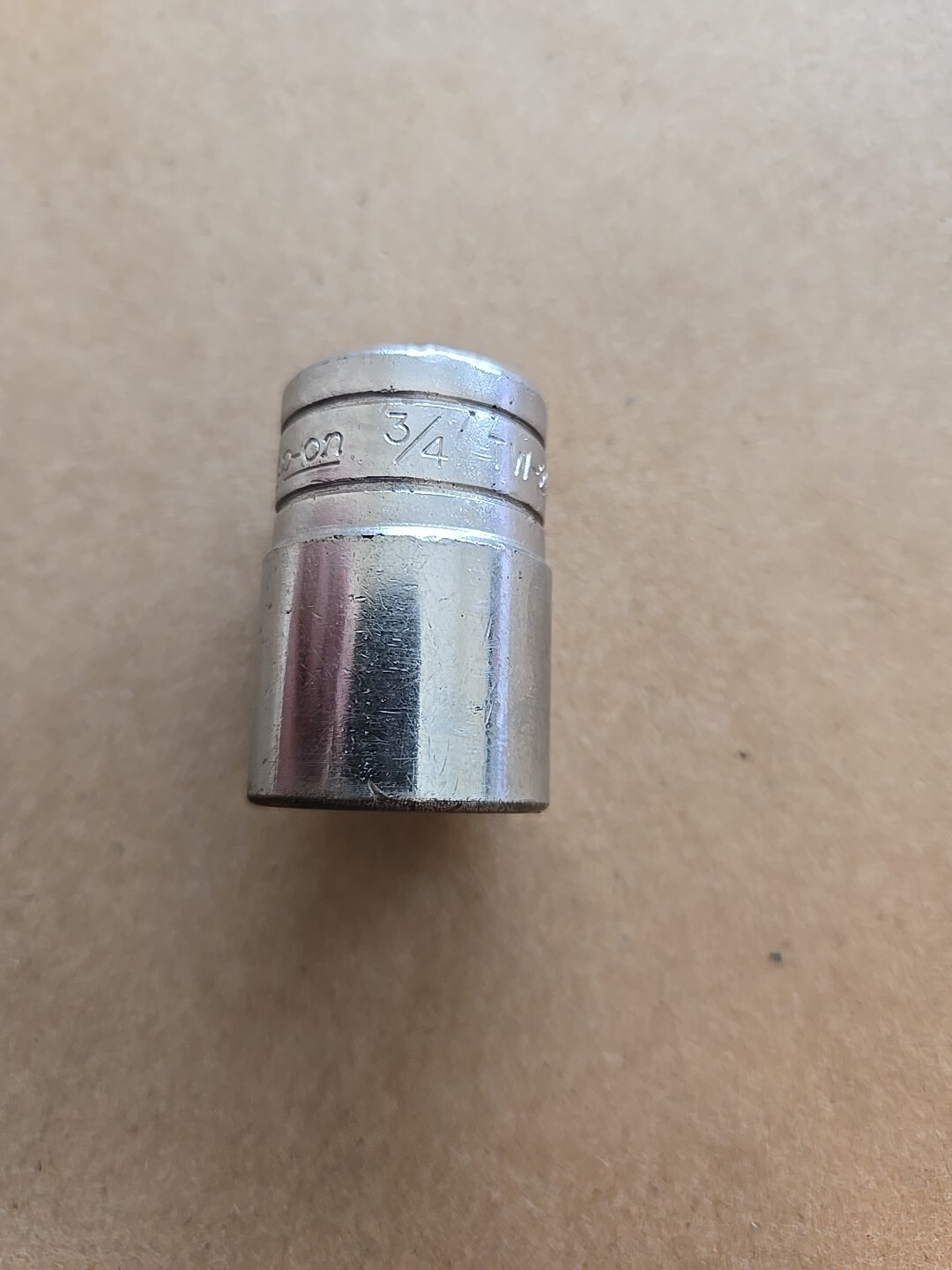 Snap On 1/2″ Drive 3/4″ 6PT Shallow Chrome Socket Worn TW-241