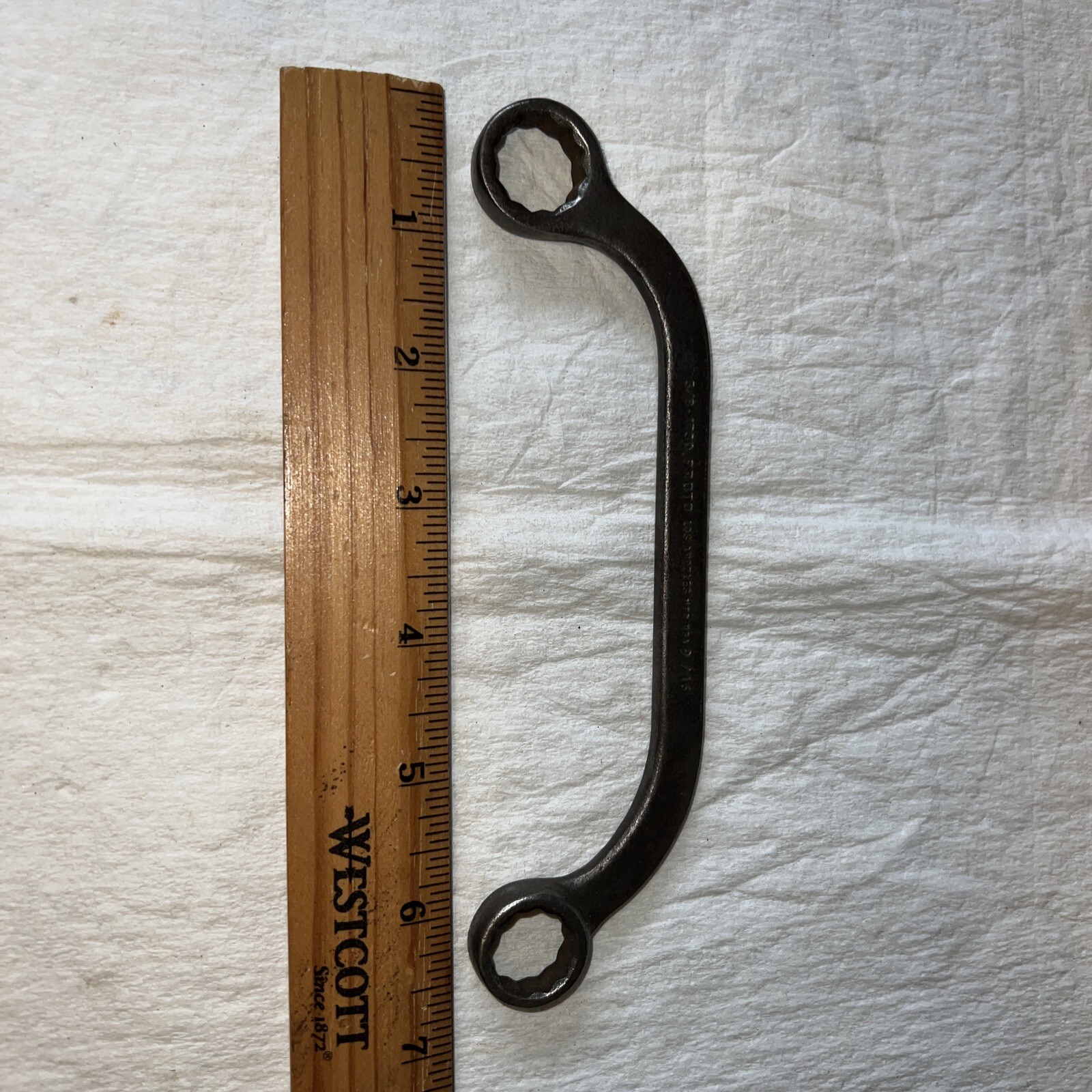 Vintage PROTO Tools 1730 5/8in X 9/16in Obstruction Banana Wrench 12pt USA