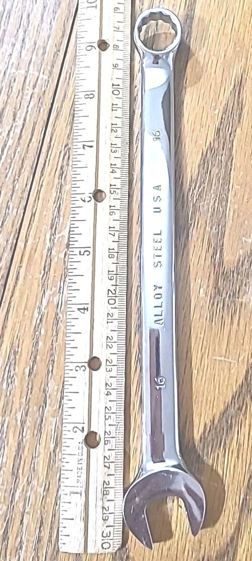 BlackHawk 16MM Full Polish 12 Point Combination Wrench BW-1116MP USA Made Tool