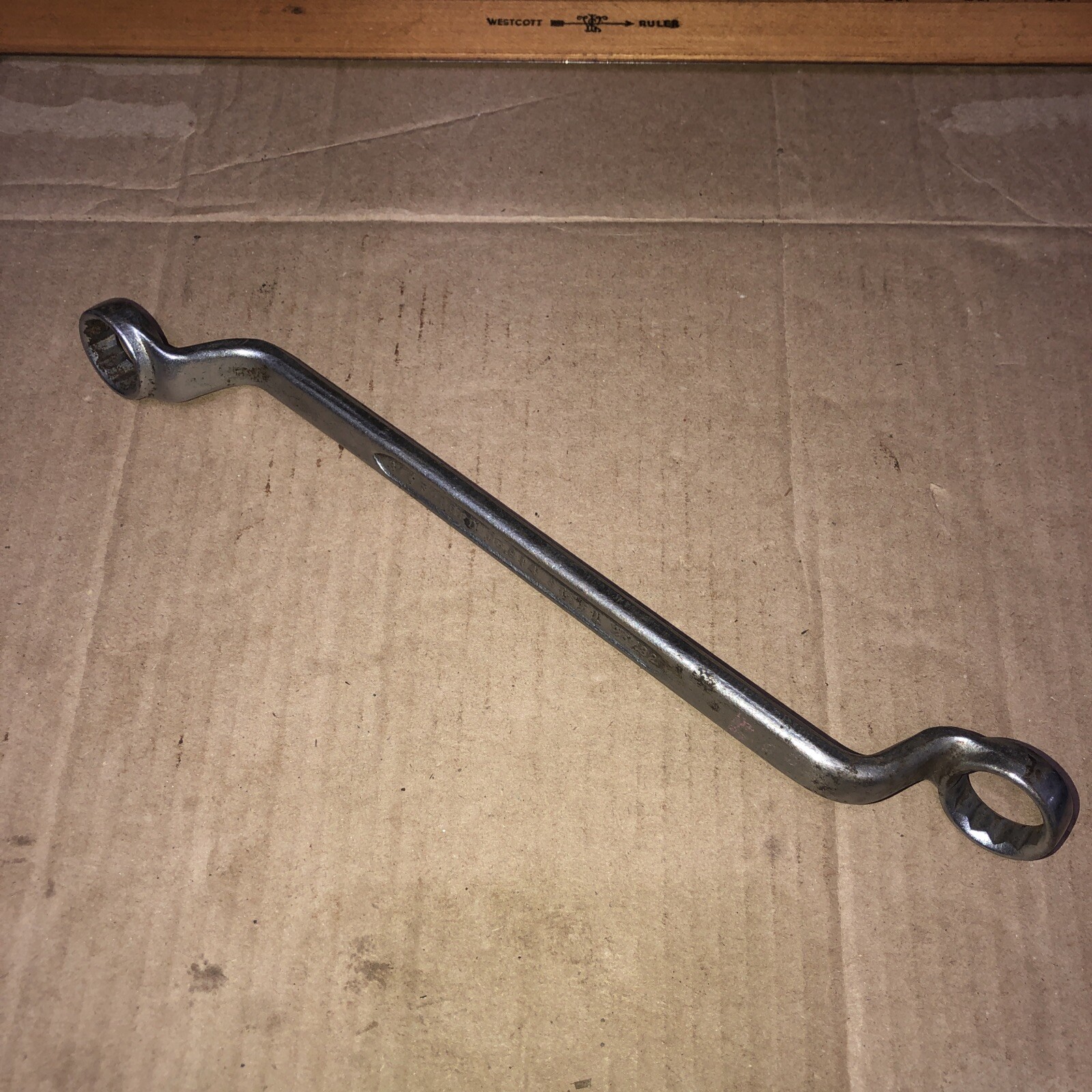 VintAge USA No. 914 3/4in. X 25/32in. Double Box End Offset Wrench Forged Steel