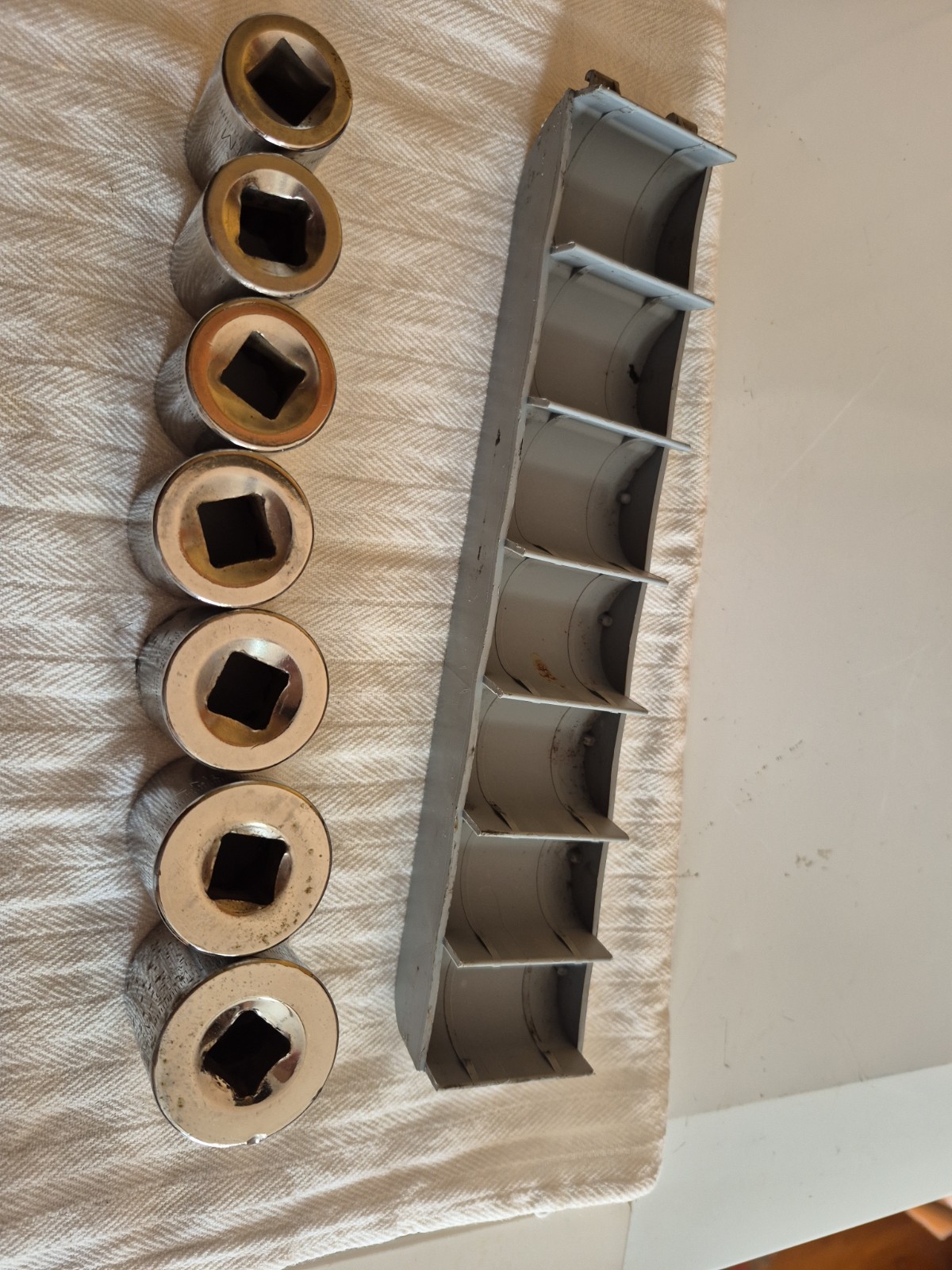 Craftsman (G) 7 Piece MM Socket Set 12 Pt. 1/2″ Drive Made In USA