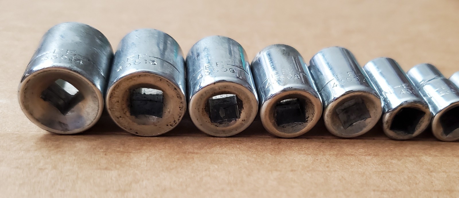 Craftsman 1/4” Drive SAE & Metric 6-Point Sockets 43492 – 43480, 43501 – 43514