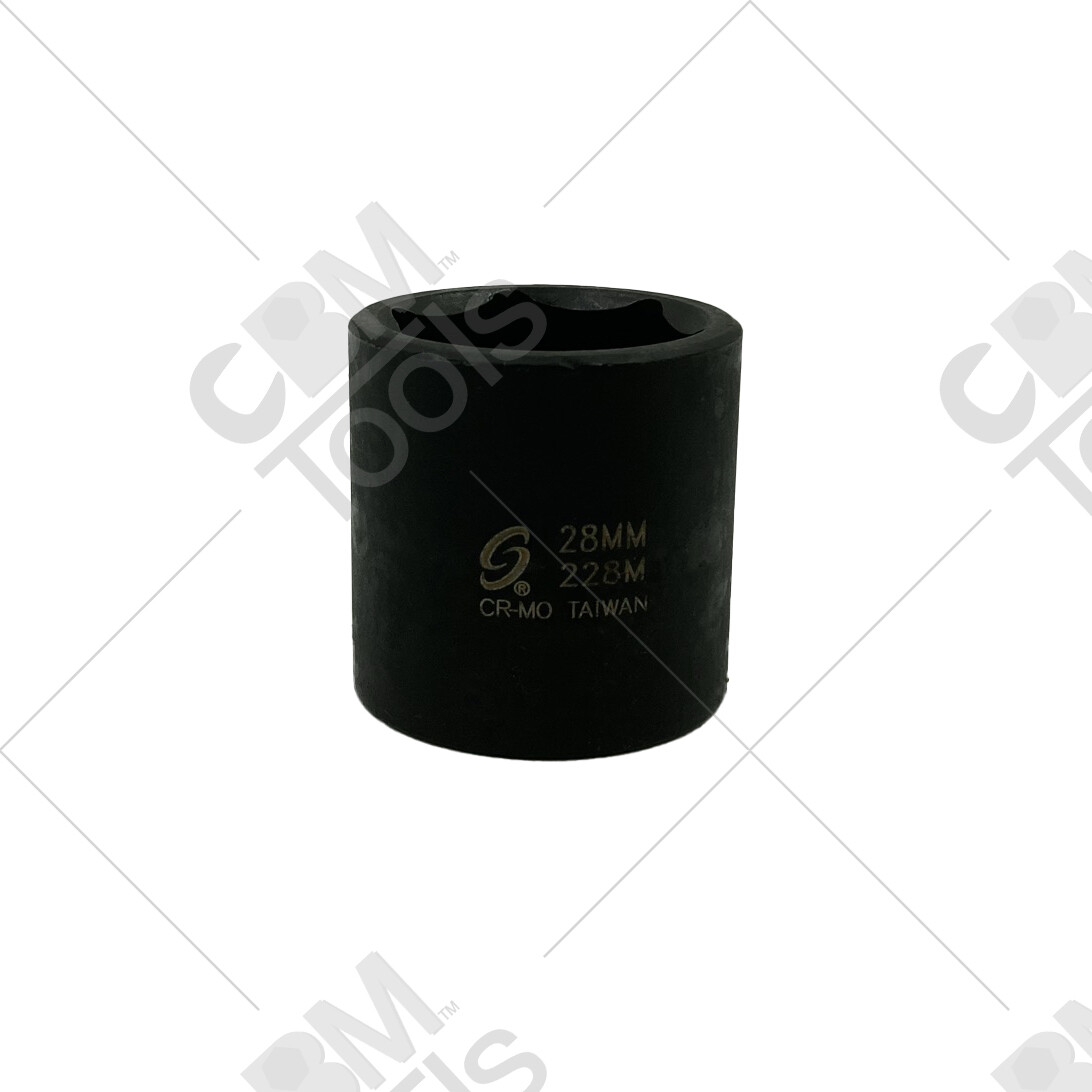 Sunex 228M 1/2″ Drive 6 Point 28mm Impact Socket