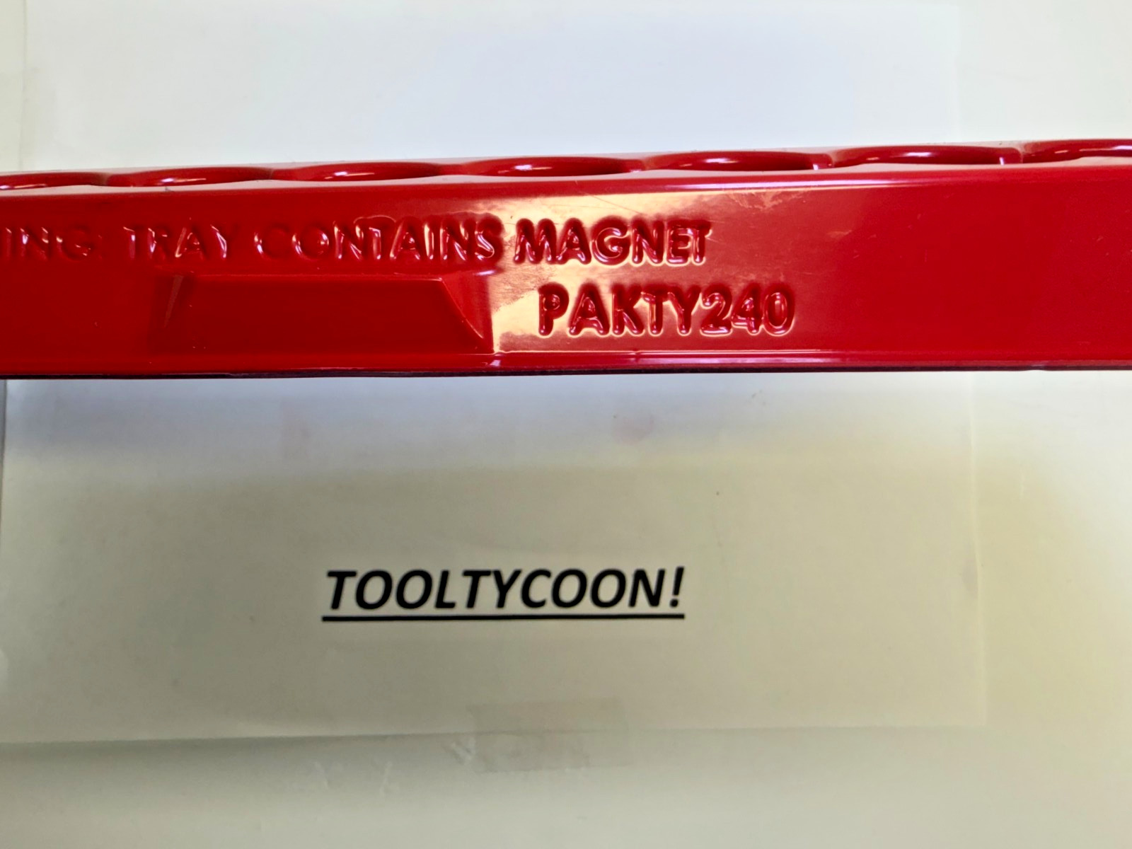 Snap-On Tools NEW Magnetic Tray RED for KIT # 211FY 211FSY *TRAY ONLY* PAKTY240