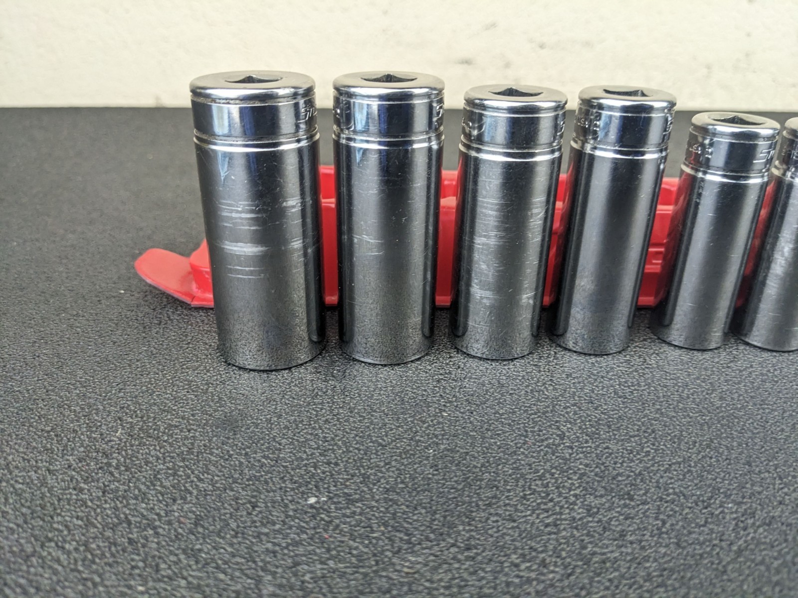 #bm187 Snap-on Tools USA 3/8″ Drive SAE 12 Point Deep Chrome Socket Set 211SFY