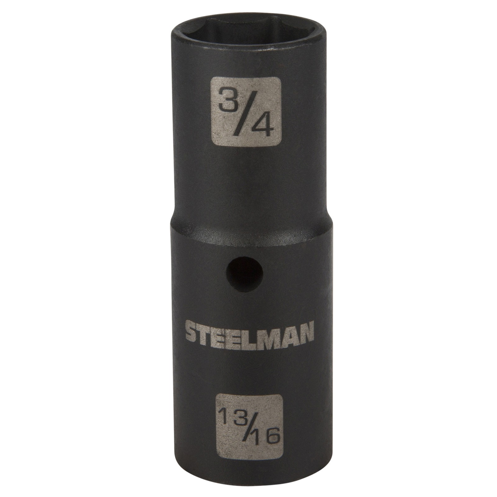 Steelman 1/2 in. Drive 6-Pt 3/4 x 13/16 in. Thin-Wall Impact Flip Socket 99562