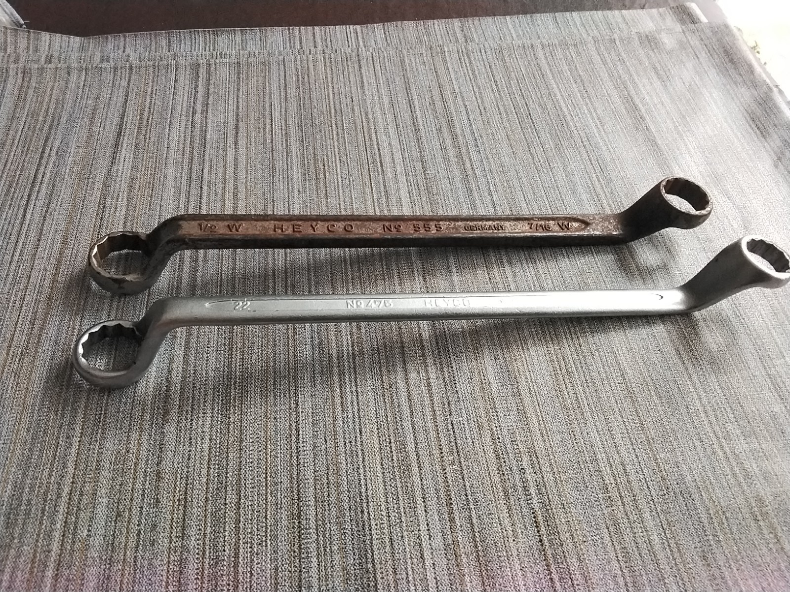 Heyco Ring Spanners No 475 And No 555 Sizes In Description