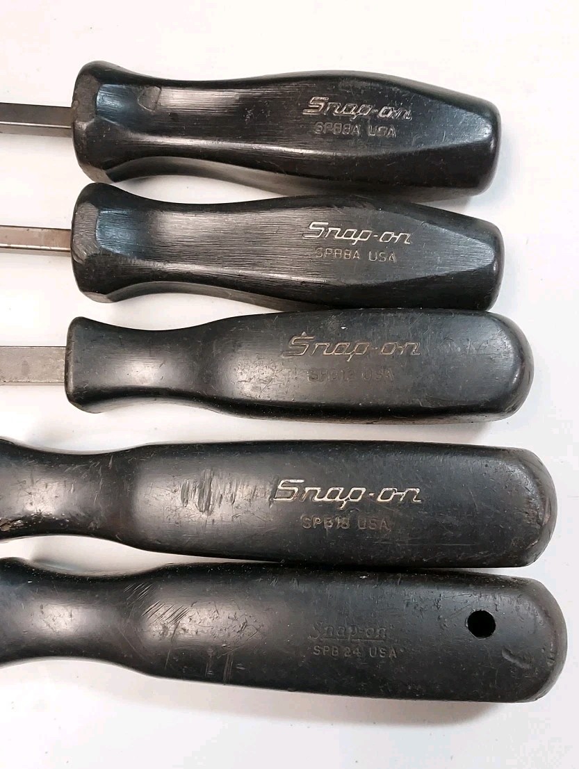 Snap On Tools Black Pry Bar Set SPBS8 X2, SPB12A SPB18 SPB24 8”-24” USA,