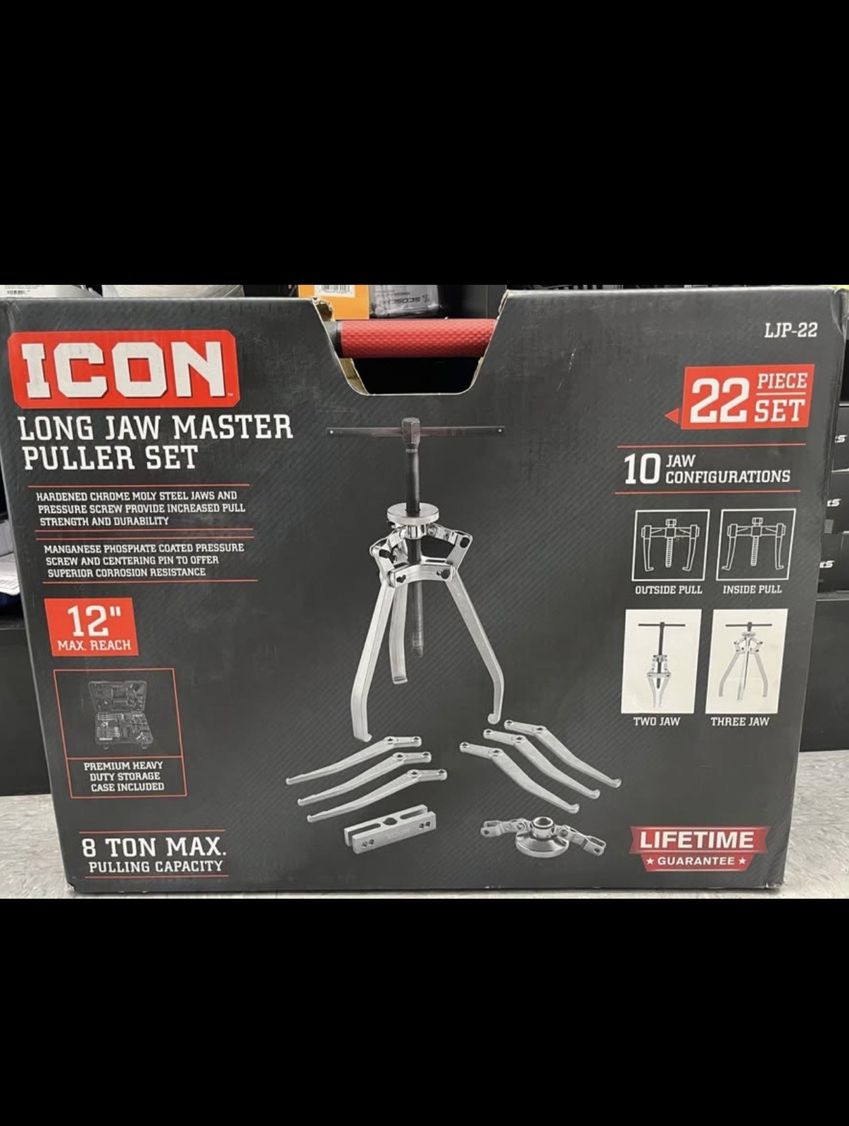 ICON LJP-22 | 58003 Long Jaw Master Puller Set, 22 Piece New