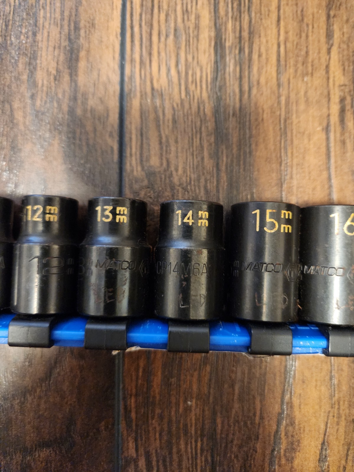 Matco Tools 13 Pc Metric Impact Socket Set SCPM136TA 10-22mm – 1 pc Missing