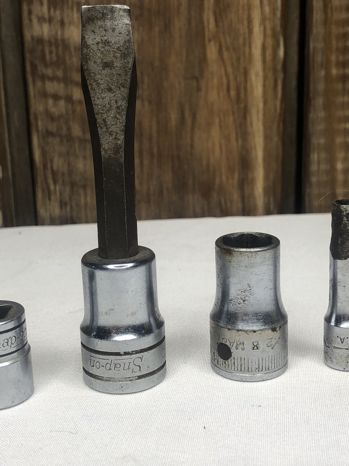 Lot Of Snap On Sockets TW 160 1/2” / SW-284 / F-181 / TM 10 5/16