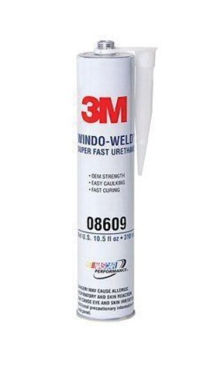 3M Automotive (MMM8609) Window-Weld Super Fast Urethane, Black, 10.5oz Cartridge