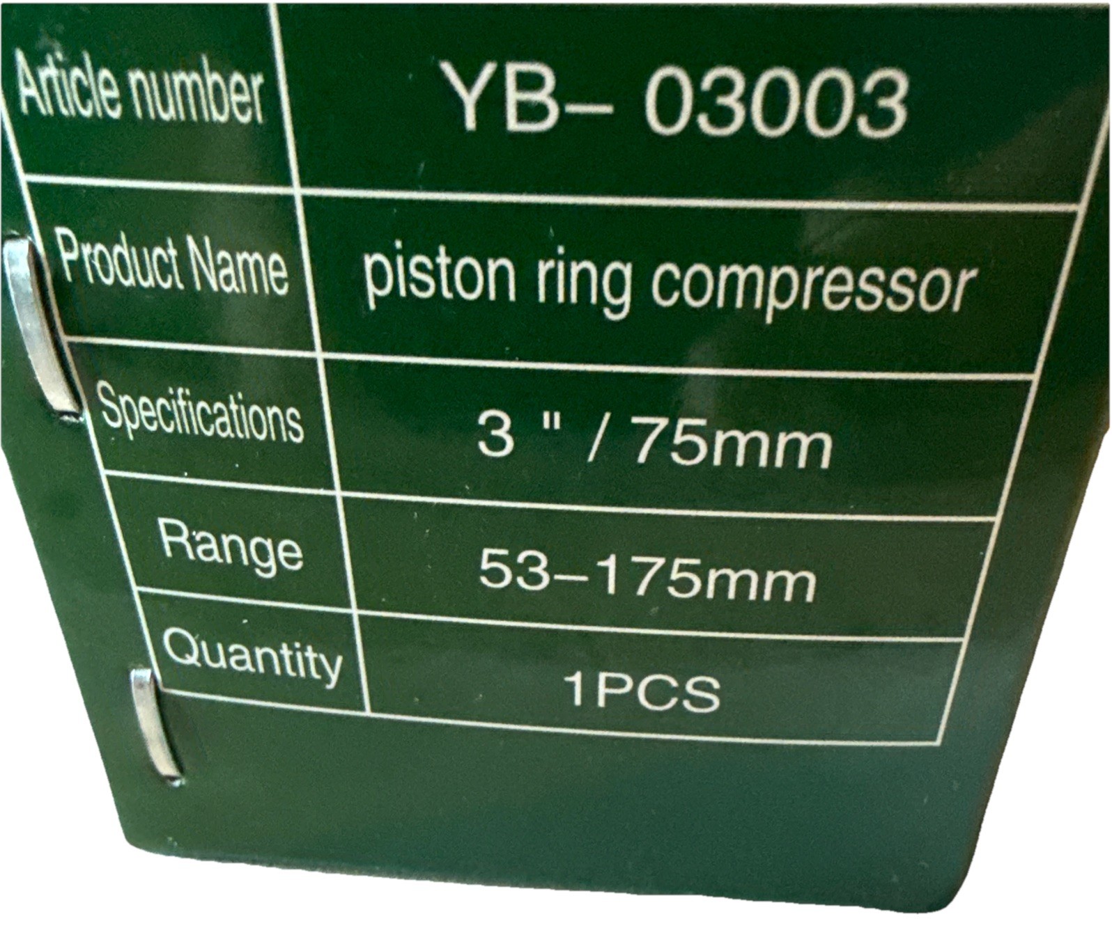 3″ 53-175mm Car Metal Piston Ring Ratchet Compressor With Wrench New Open Box