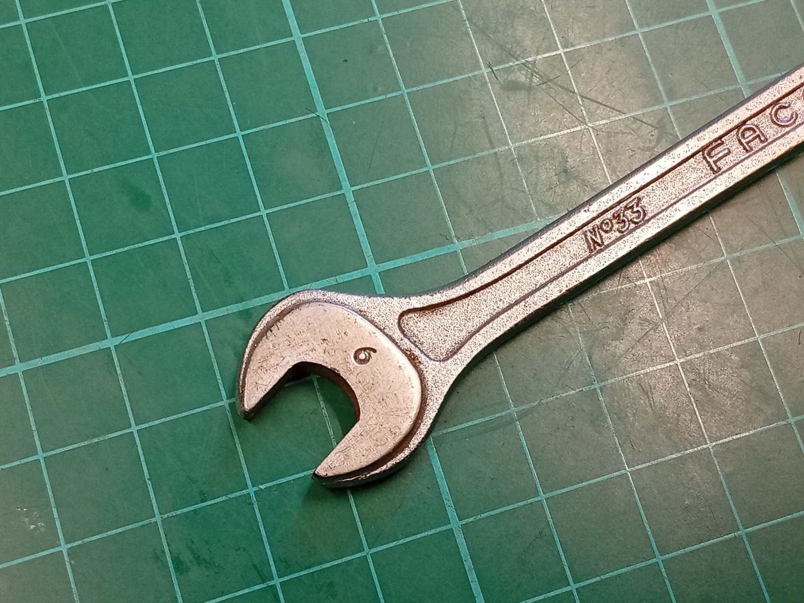 Facom No33, 9mm x 11mm, Vanachrome Scientific, Open Ended Spanner, France