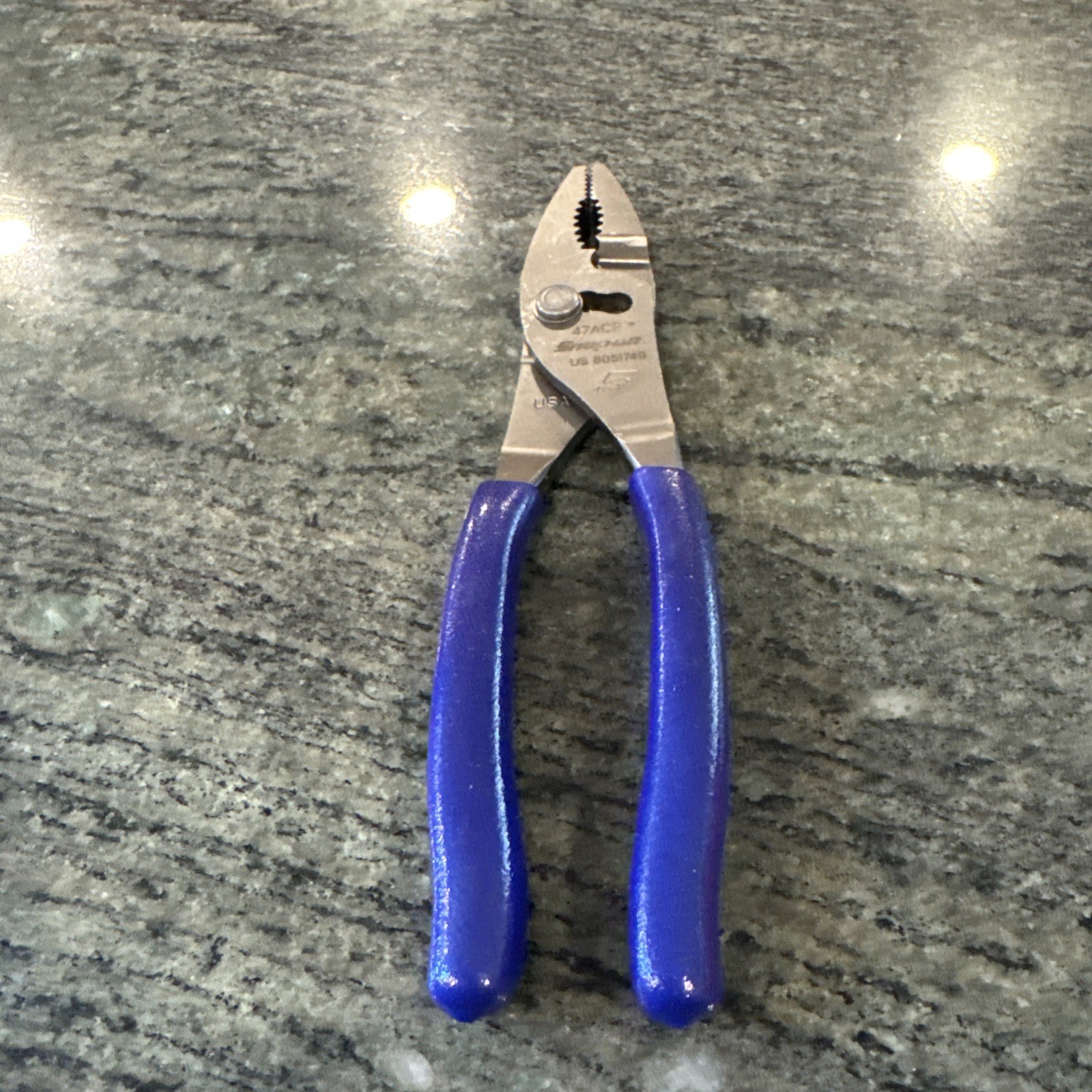 Snap On 47acf 8″ talon grip combination slip joint pliers dark purple new