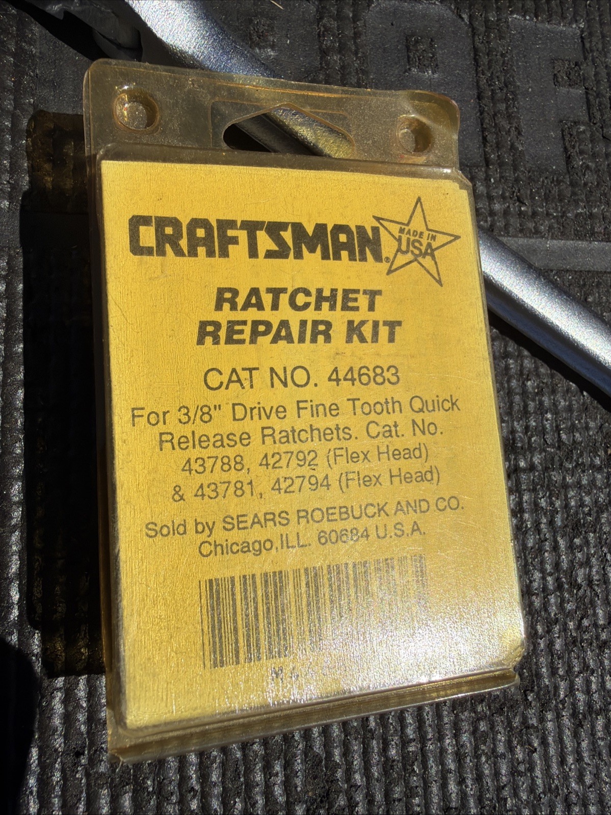 SEXY Sears Craftsman RARE USA NOS 3/8” RHFT RATCHET PATENT PEND 42794 Free Kit