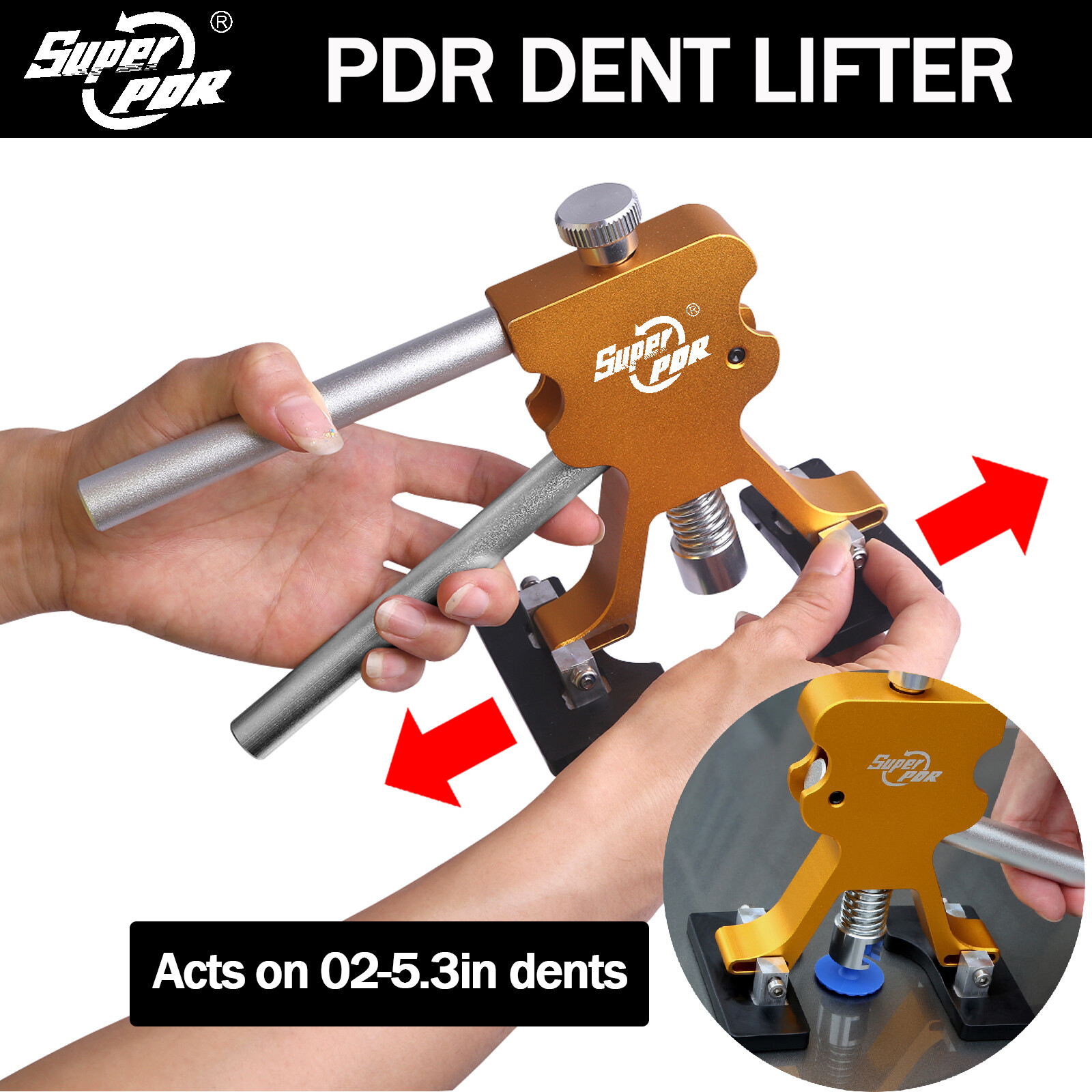 118PC Car Paintless Dent Puller Lifter Tool Kit Body Repair Hail Removal Tab PDR