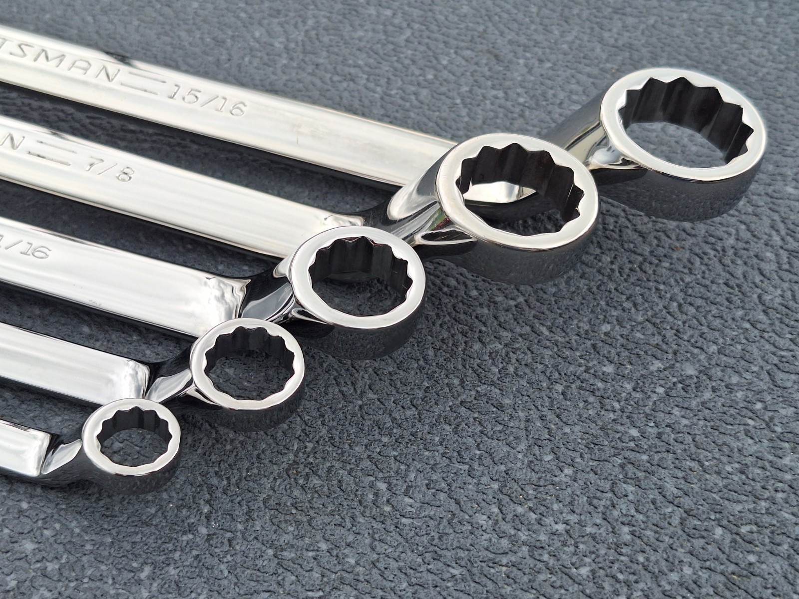Craftsman Professional USA NOS Deep Offset Polish SAE Wrench Set 5 pcs «2 used»