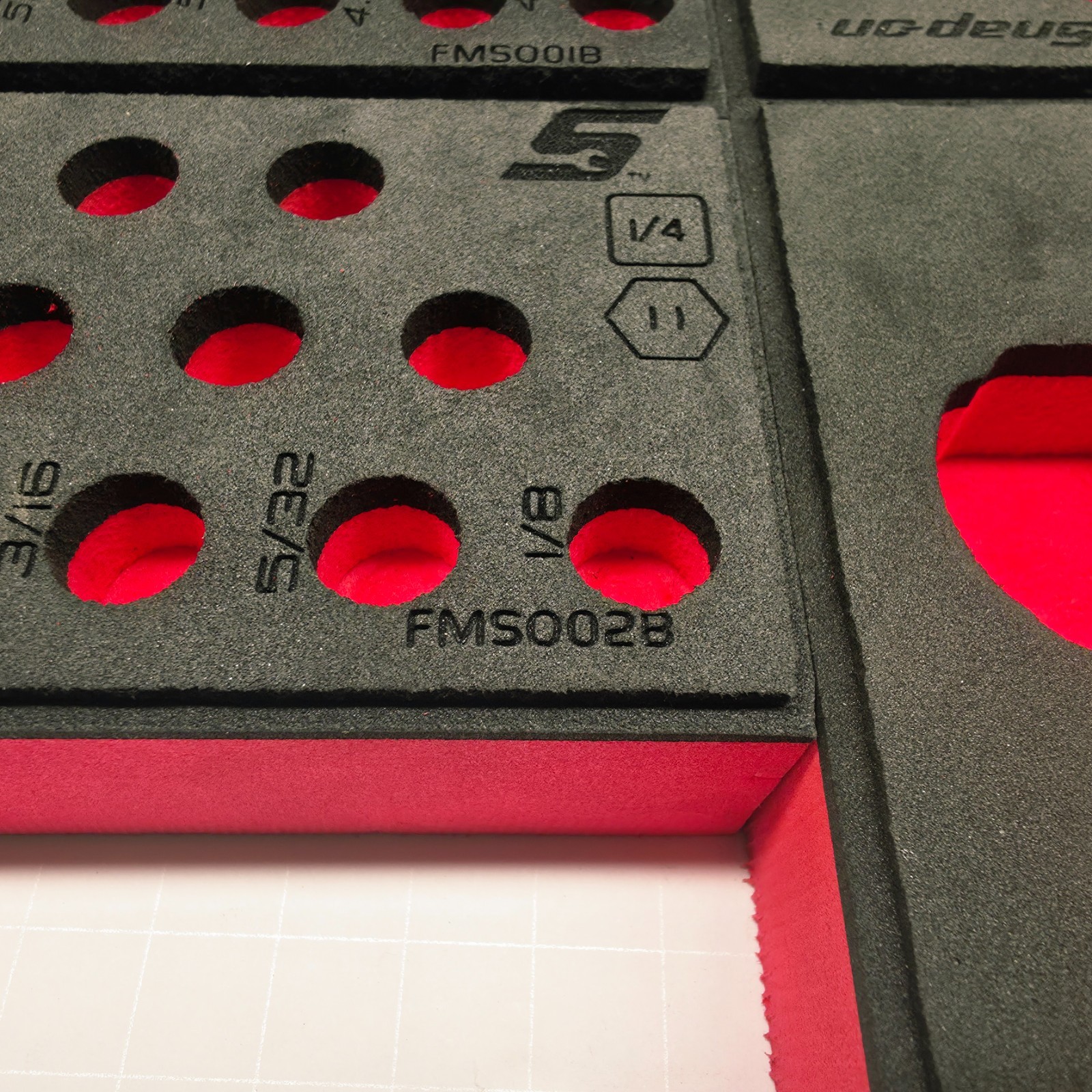Snap-on Tools RED FOAM ORGANIZER SET WITH 14V RATCHET FOAM