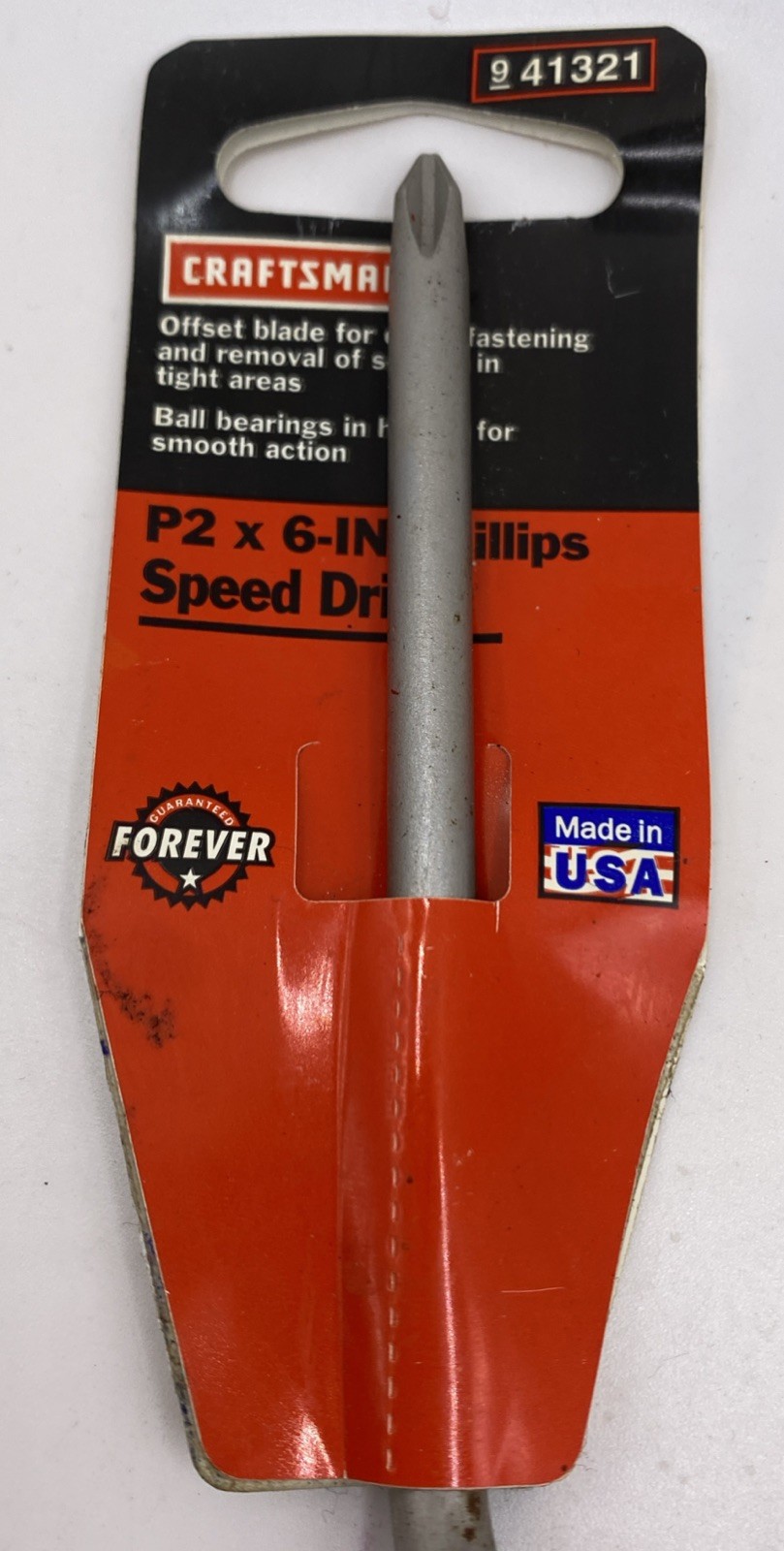 SEARS CRAFTSMAN USA NOS # P2 PHILLIPS OFFSET SPEED DRIVER 41321 RARE BRAND NEW