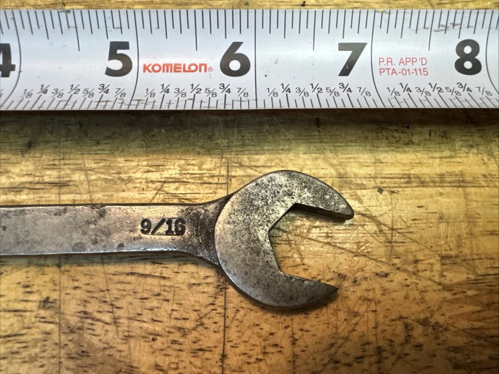Vanadium Tool Company 9/16” Combination Wrench C6 Vintage