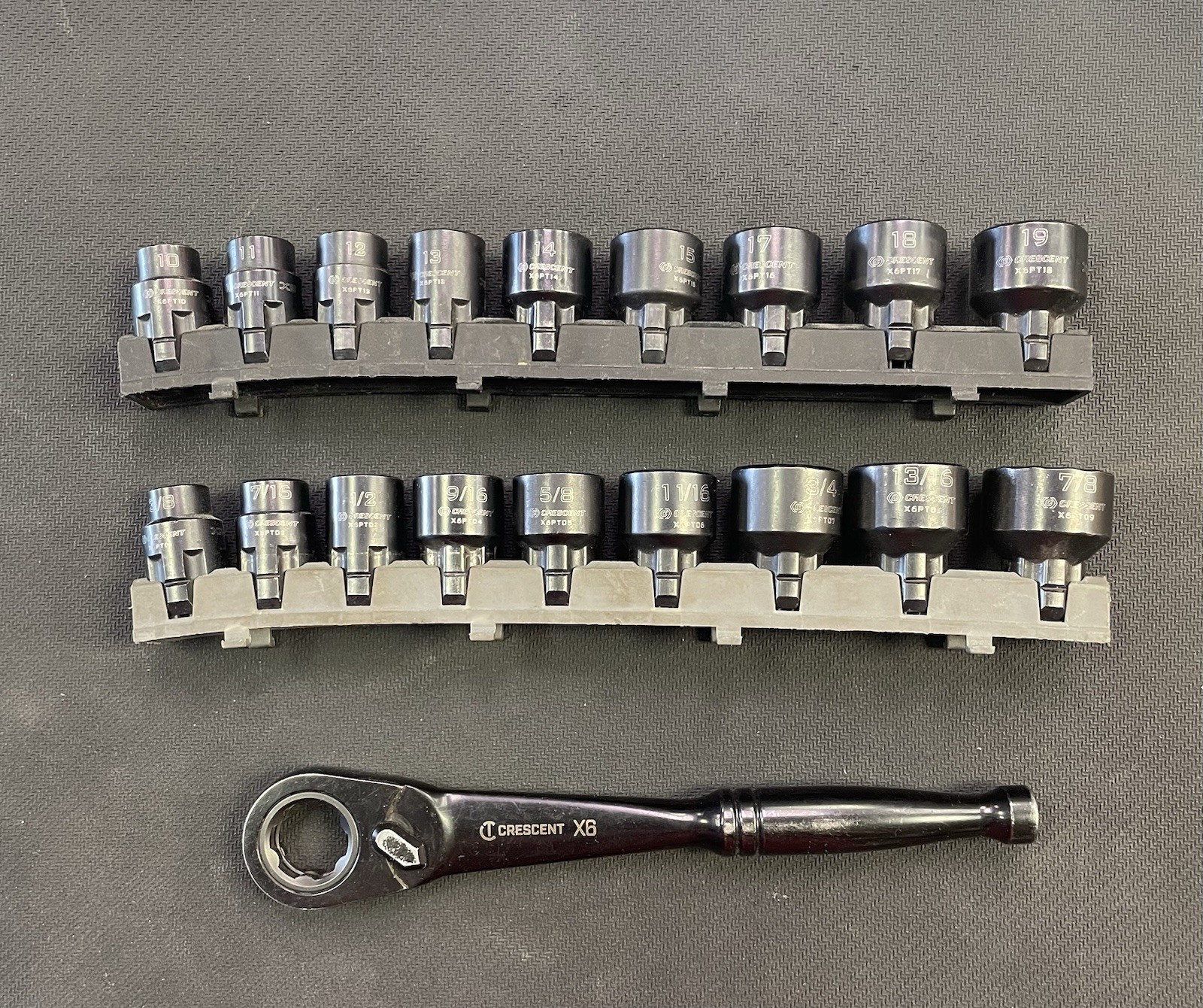 Crescent SAE/Metric Pass Through Socket Set