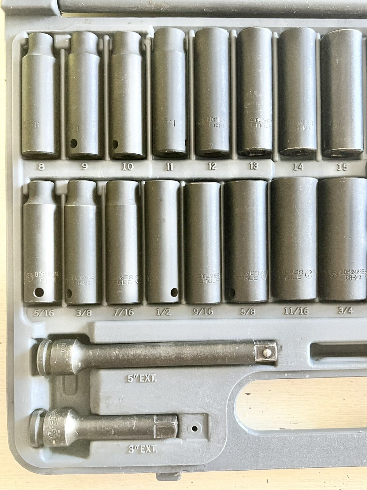 Matco Silver Eagle SBPSE436P 43 Piece Impact Socket Set *Excellent Condition!