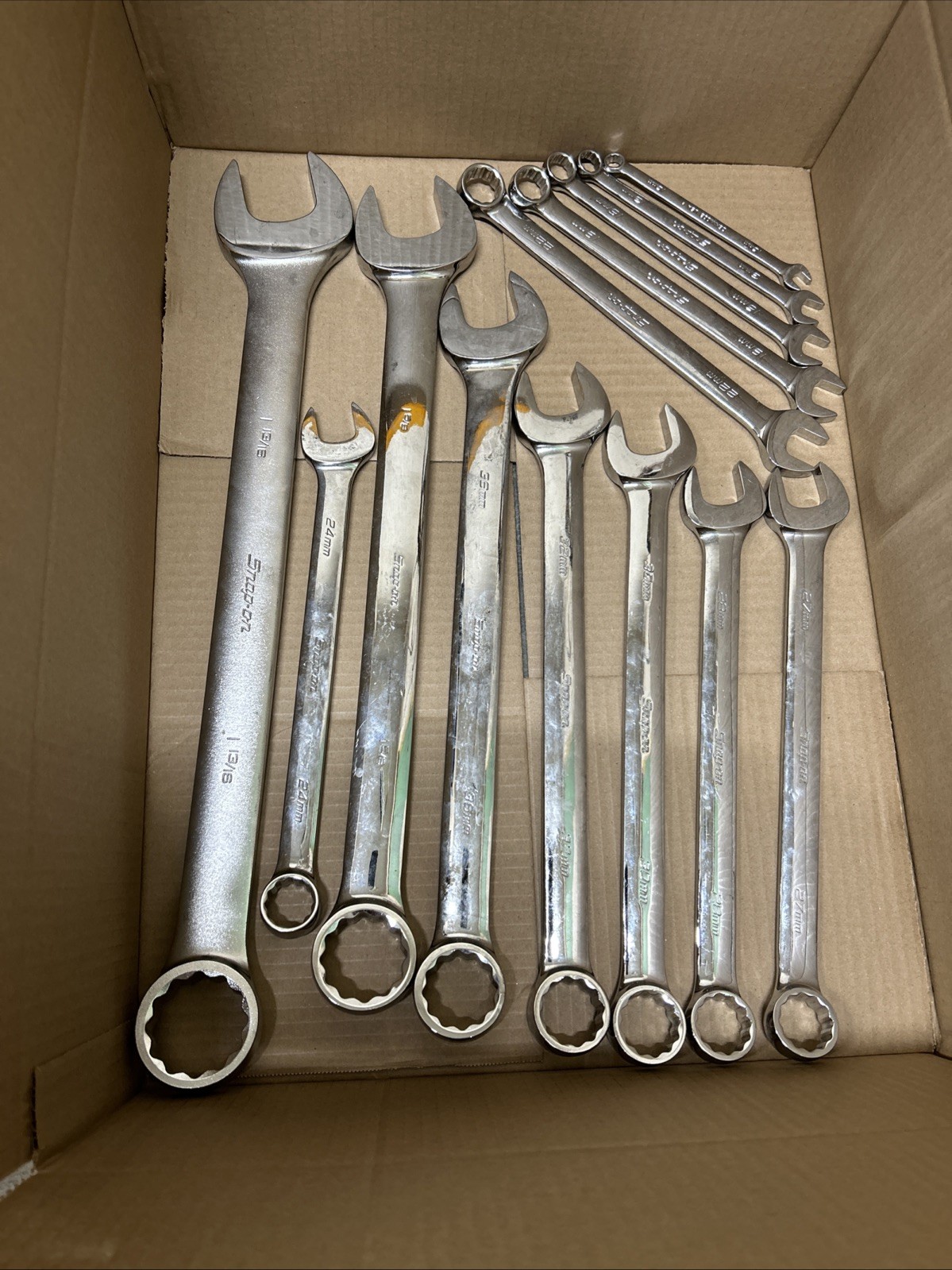 Snap-On 13 pc 12-Point Metric Flank Drive® Plus Combination Wrench Set