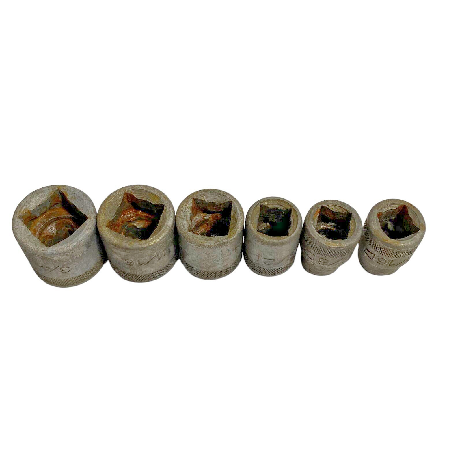 Vintage Socket Set of 6 1/2″ Adapters
