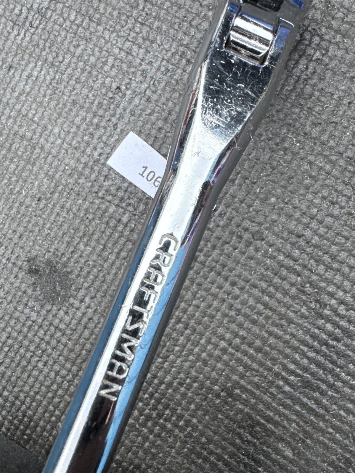 Sears Craftsman 12″ Flex Head Ratchet 3/8″ Drive Black 44836 VT USA Nos
