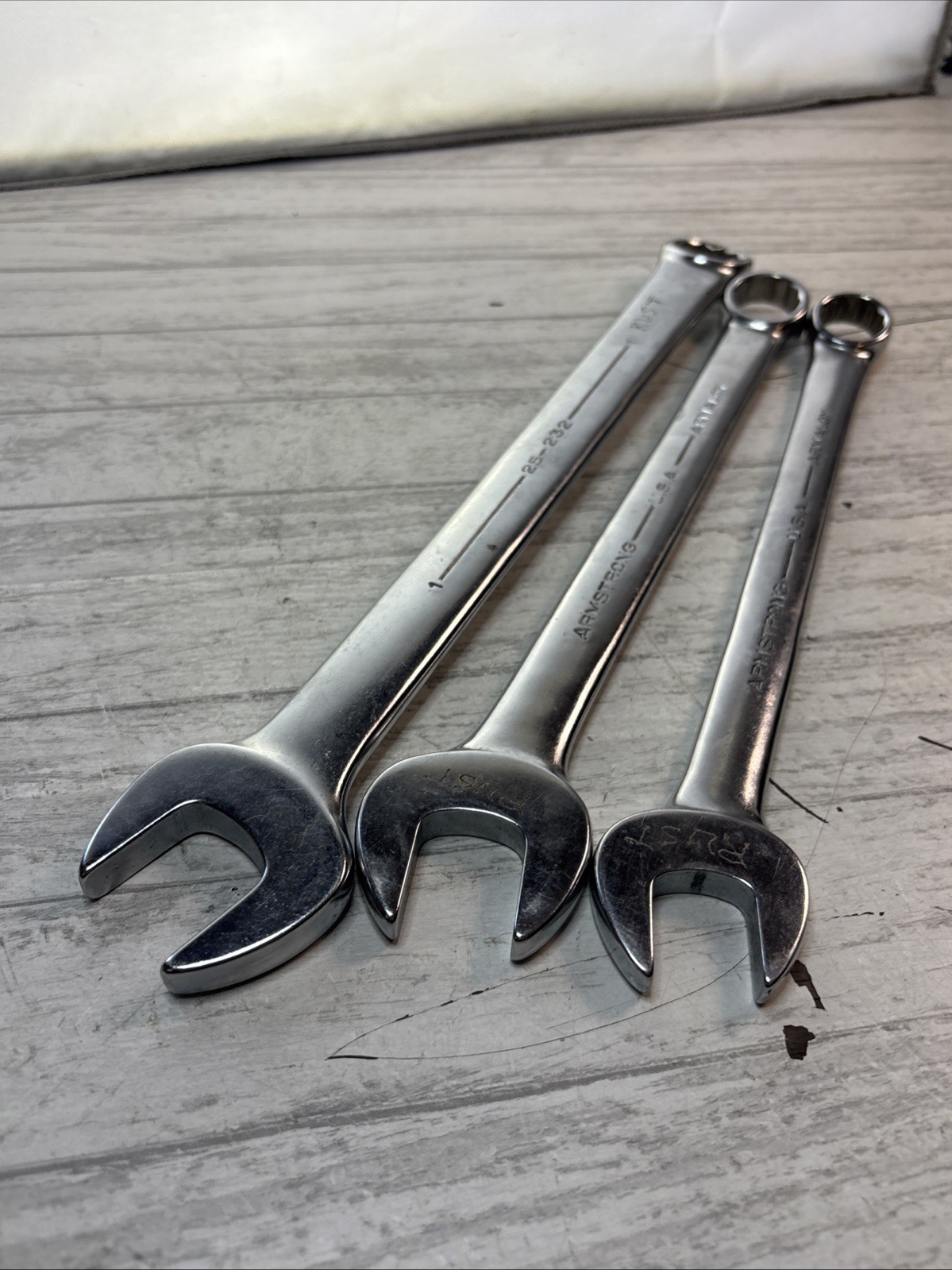 Armstrong Combination Wrench Set 3 Pc – 13/16, 7/8, & 1 (25-226 25-228 25-232)