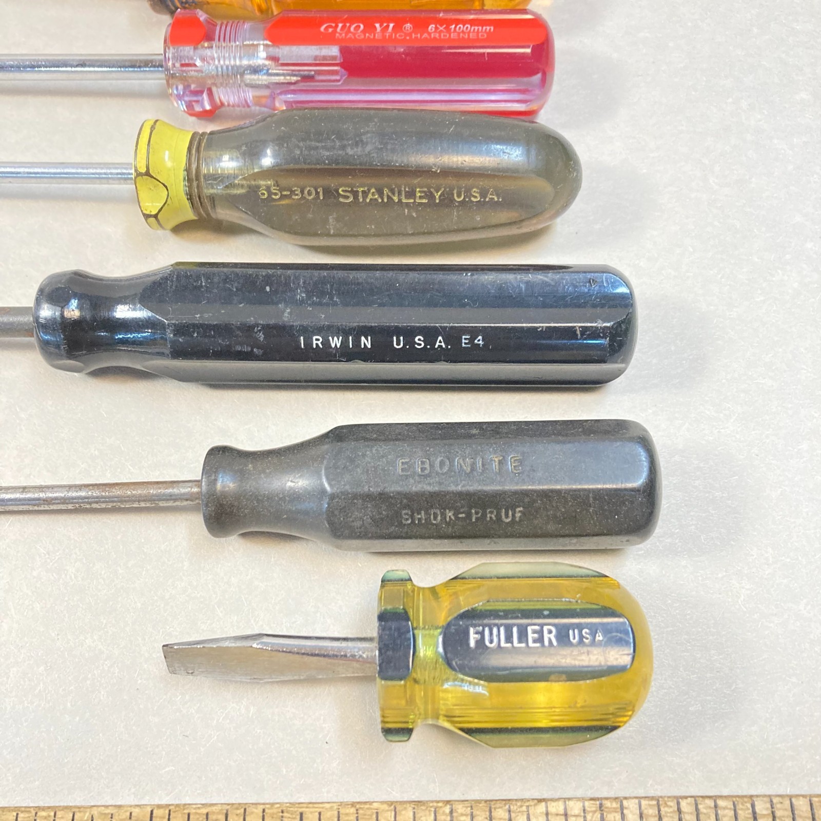 Screwdriver Lot 7 Pc 4 Phillips 3 Flat Slotted