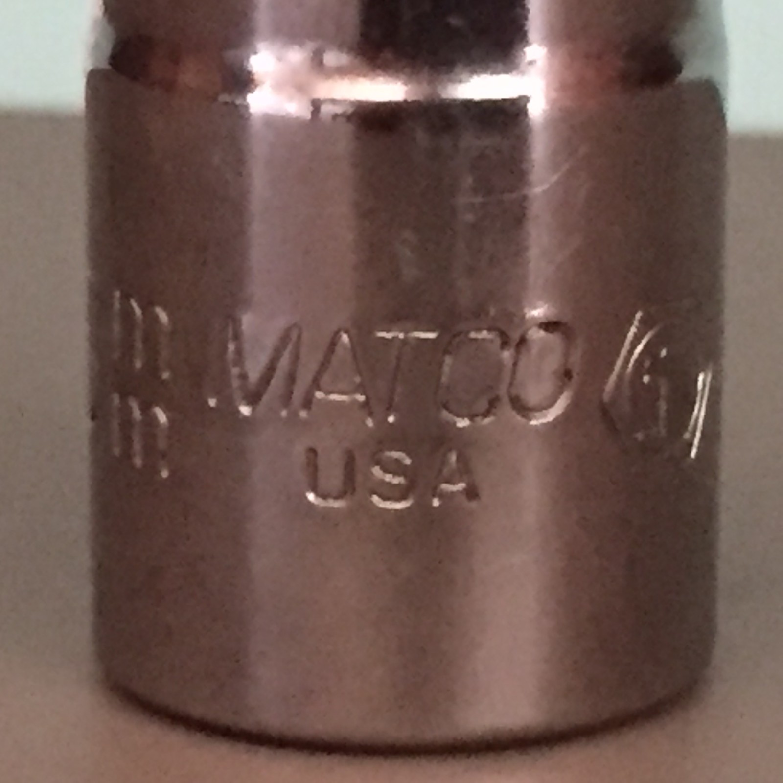 MATCO C15M6A 1/2″ DRIVE 15MM METRIC 6 POINT CHROME SOCKET USA