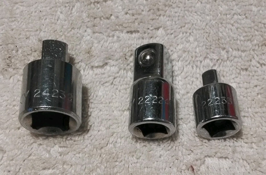 3pc HUSKY 1/2″×3/8″ – 3/8×1/2″ – 3/8″×1/4″ ADAPTER SET
