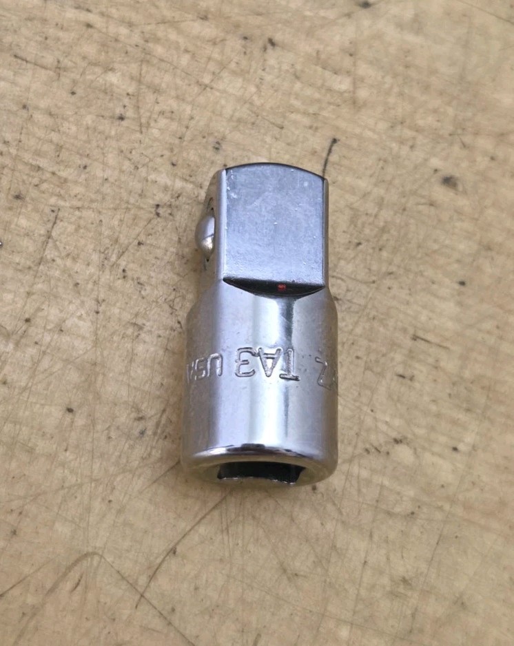 New Snap On TA3- 1/4″ Internal Drive To 3/8″ External Drive Adapter Ships Free