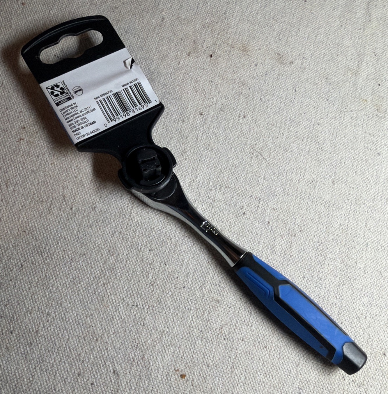 Kobalt 90-Tooth 1/4-in Pro90 Drive Comfort Grip Handle Ratchet Model#2884726