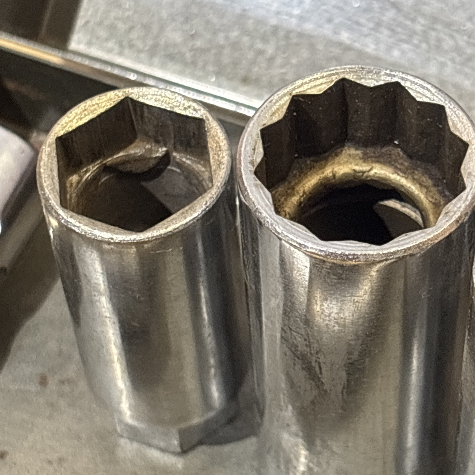 Dayton SAE Deep Socket Set 1/2″ Drive 12 Point 1/2″ to 15/16″ W/ Case Vtg USA