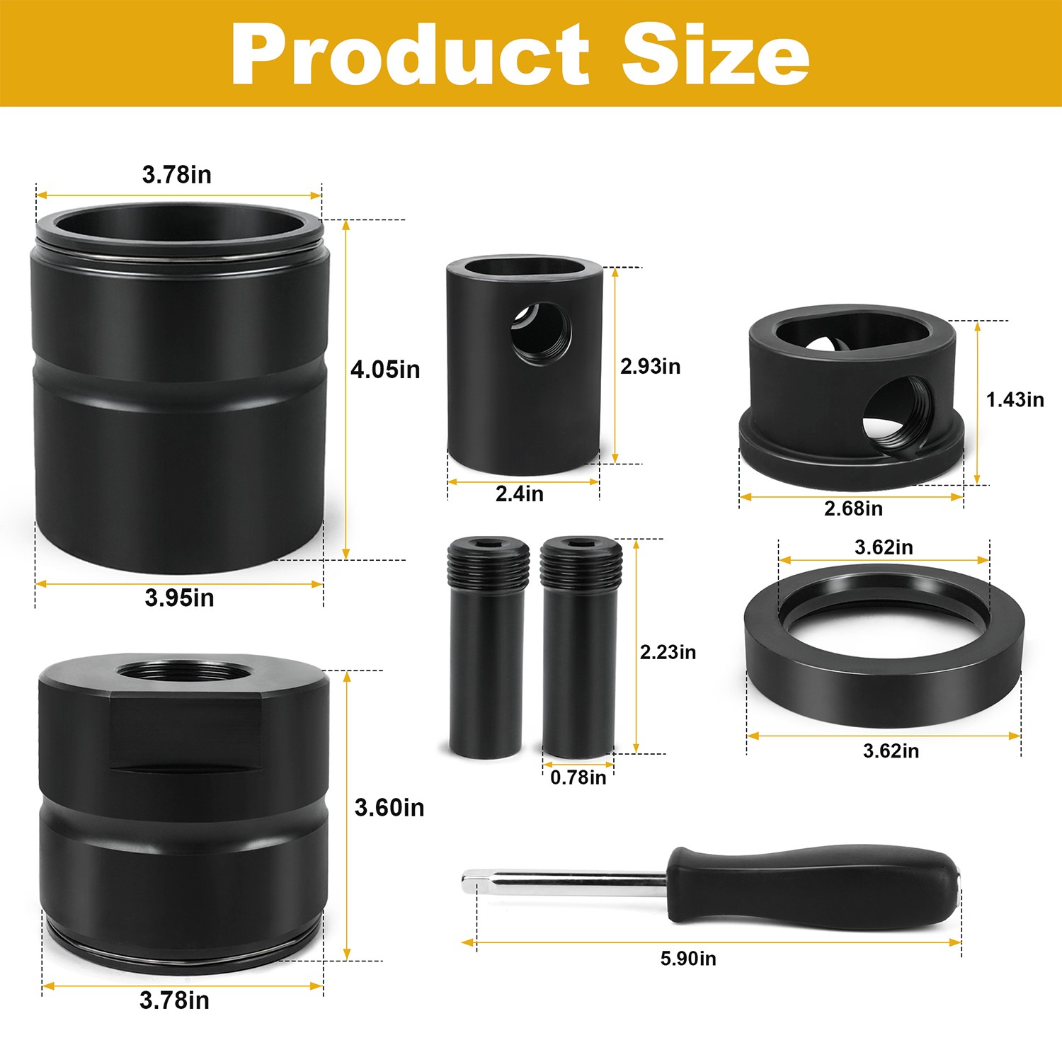 15012 Pin and Bushing Adapter Tool – Service Kit for Removing Pins & Bushings