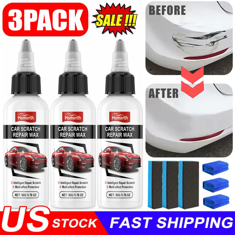 3X Auto Car Scratch Remover Kit for Scratches Repair Wax Ultimate Paint Restorer