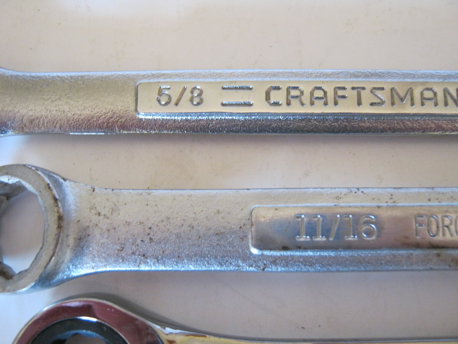 Craftsman Ratcheting Combination Wrench 5/8 And A 11/16 And 5/8 Box Wrenches