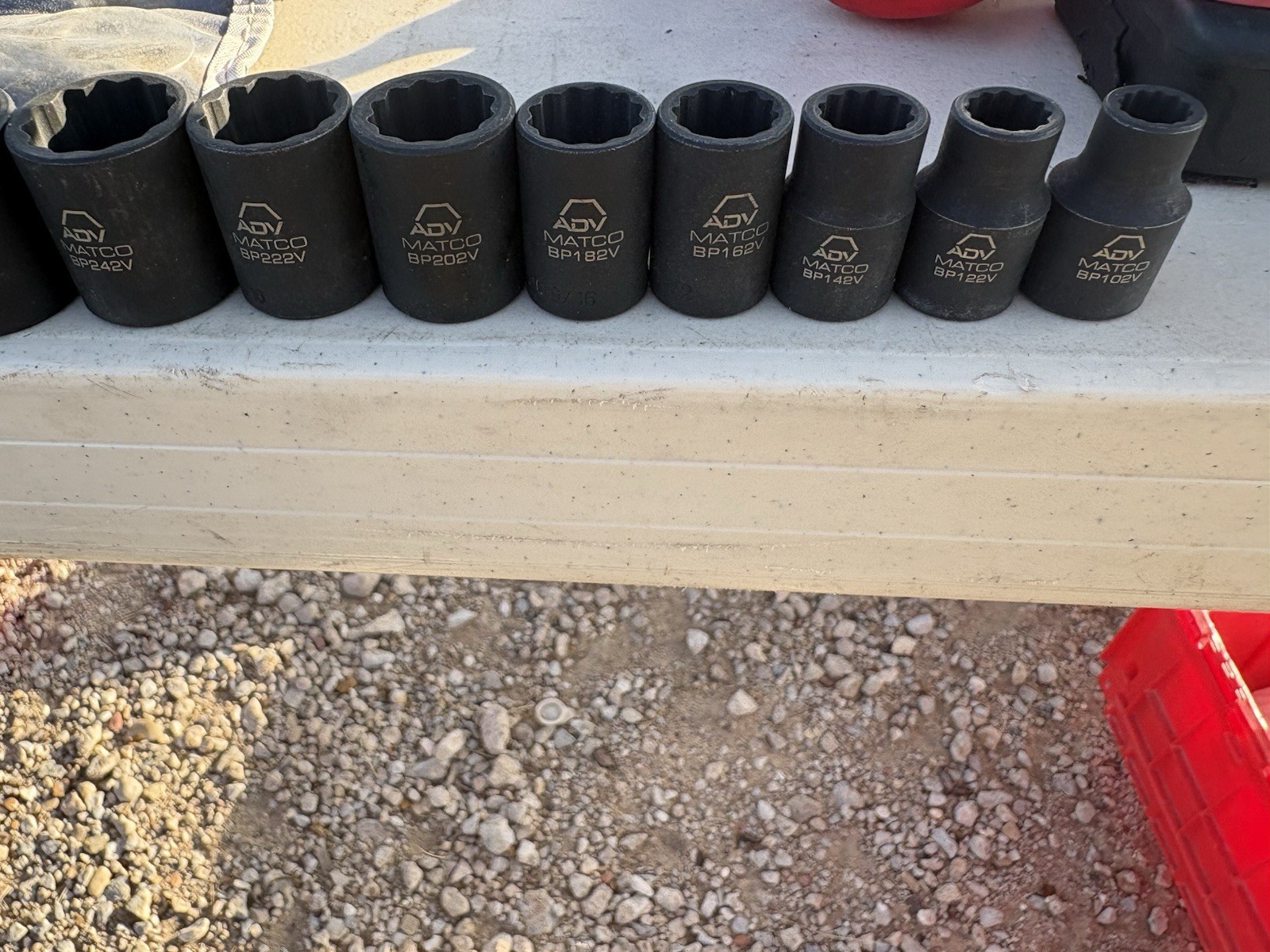 Matco ADV 12 Pc Socket, SAE. Used Clean.! 5/16-1”. FREE DELIVERY.!! (14)