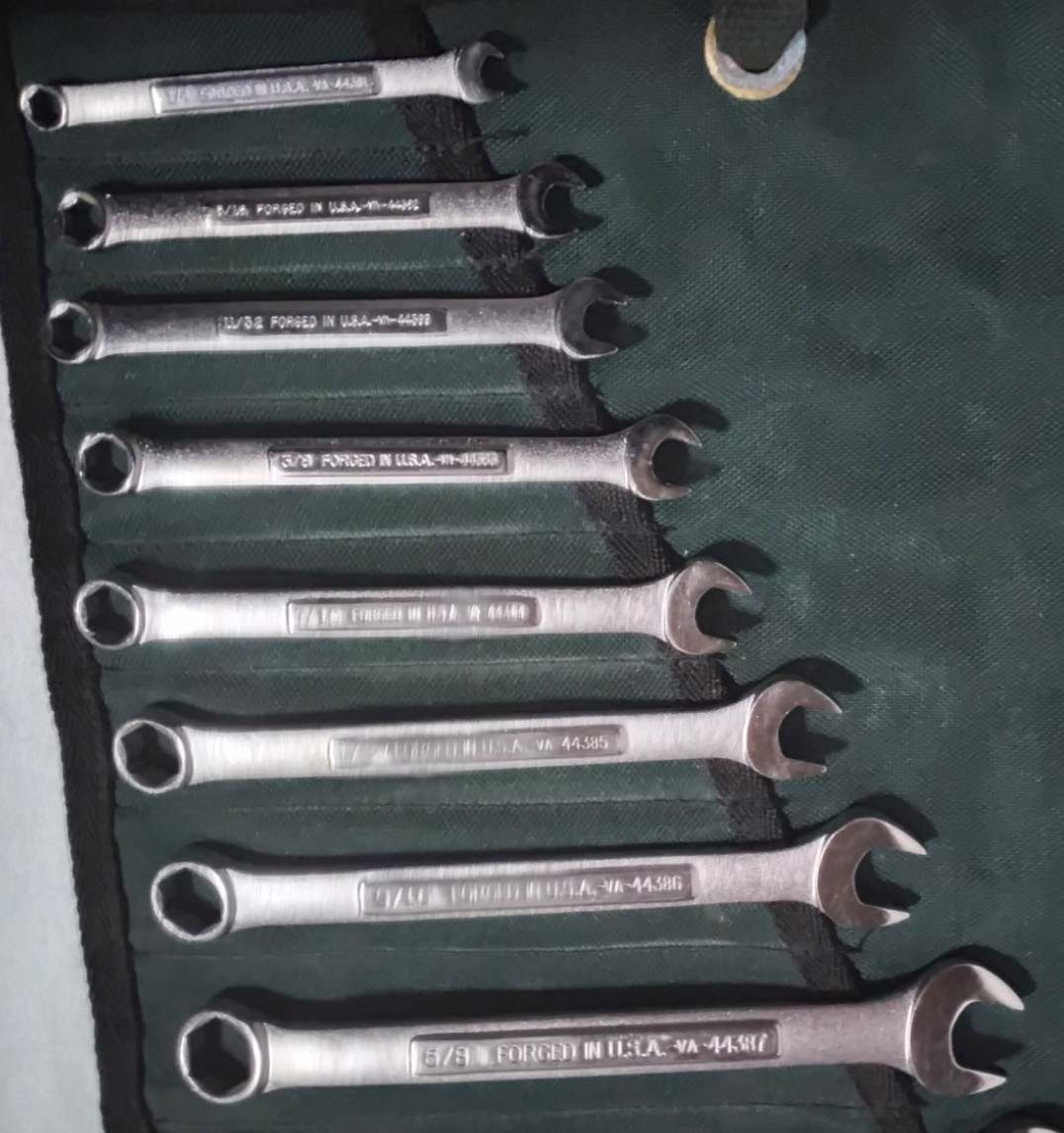 Craftsman 12pc SAE 6 PointCombination Wrench Set USA 1/4-7/8″