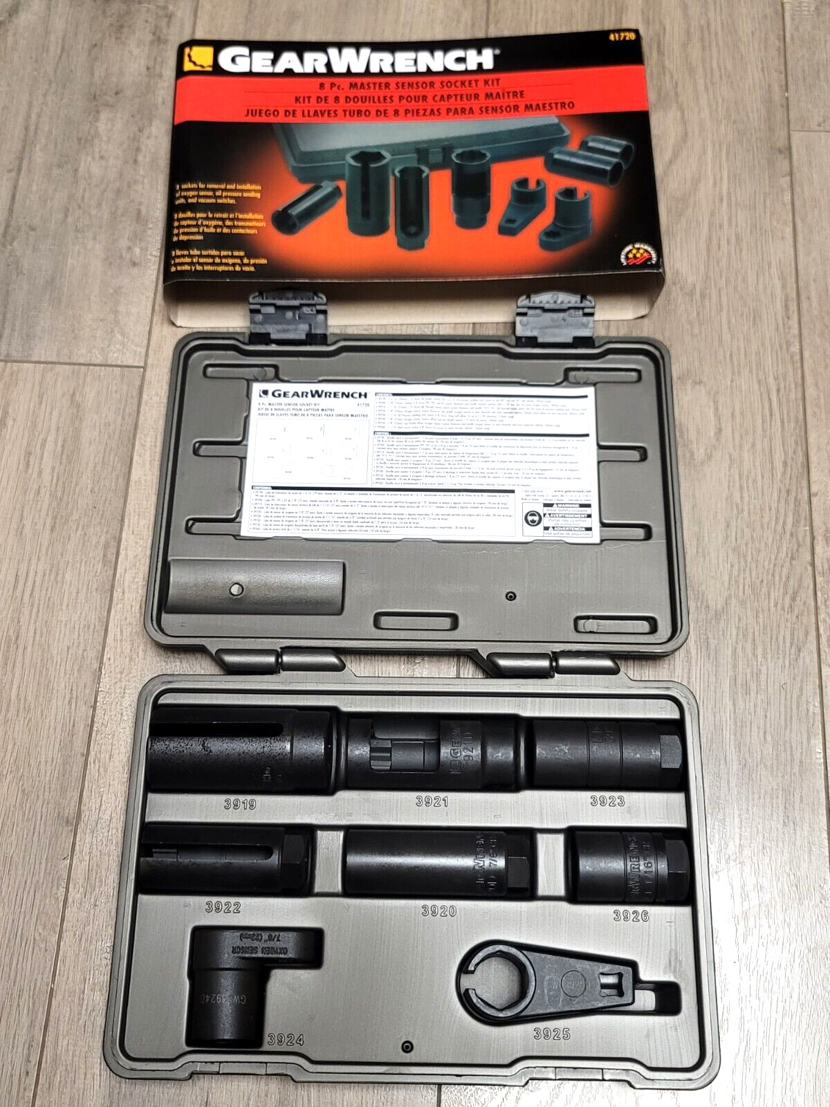 Gearwrench 8pc Master Sensor & Sending Unit Specialty Socket Set #41720